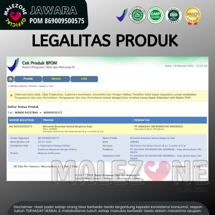 Obat Herbal Kuat JAWARA Asli Stamina Pria Perkasa & Tahan Lama