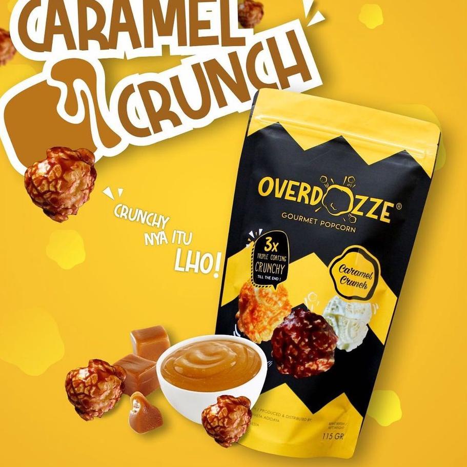 

♂ Overdozze Popcorn Caramel Crunch Gourmet Snack Cemilan Crunchy 115gram ⅎ