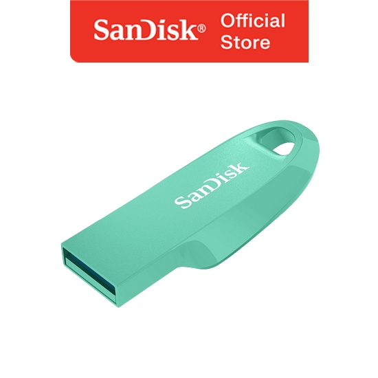 SanDisk CZ550 Ultra Curve USB 3.2 100MBps Flashdisk - 64GB - Mint Green / Hijau