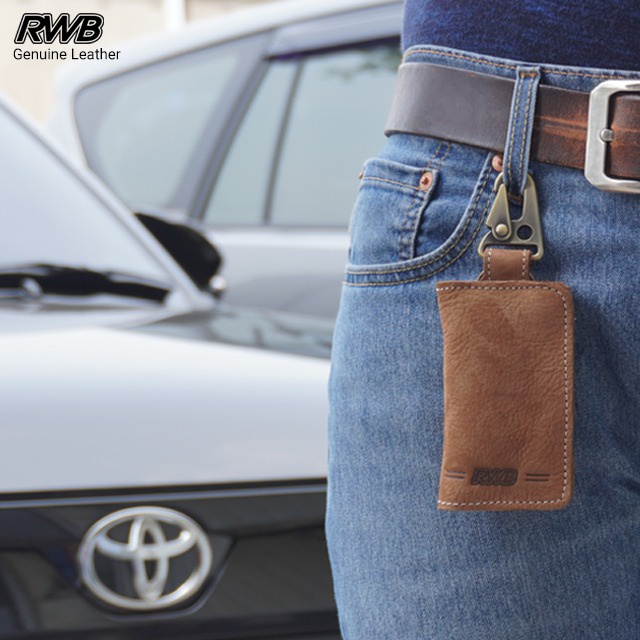 Dompet STNK RWB Kulit Asli/Gantungan Kunci Mobil Motor 100% Genuine Leather