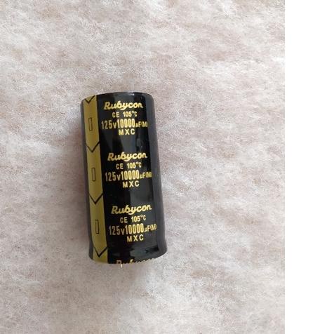 ❆ capasitor 10000uf 125v RUBYCON FULL kapasitor elco elko 10000 uf 125 v ♘