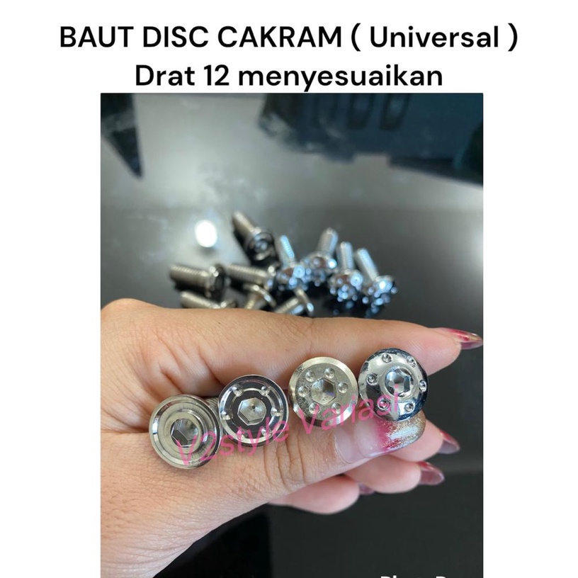 BAUT CAKRAM CHROME DISK PIRINGAN DRAT SCOOPY KLX CRF STAINLESS STEEL SILVER Verza Thunder VEGA FIZR MIO SONIC BEAT VARIO TECHNO LAMA SCOOPY KLX CRF JUPITER MX RXK RXKING SUPRA XRIDE FINO XEON VIXION NEW NVA NVL SATRIA FU BAUT DISC BRAKE FRONT REAR SILVER