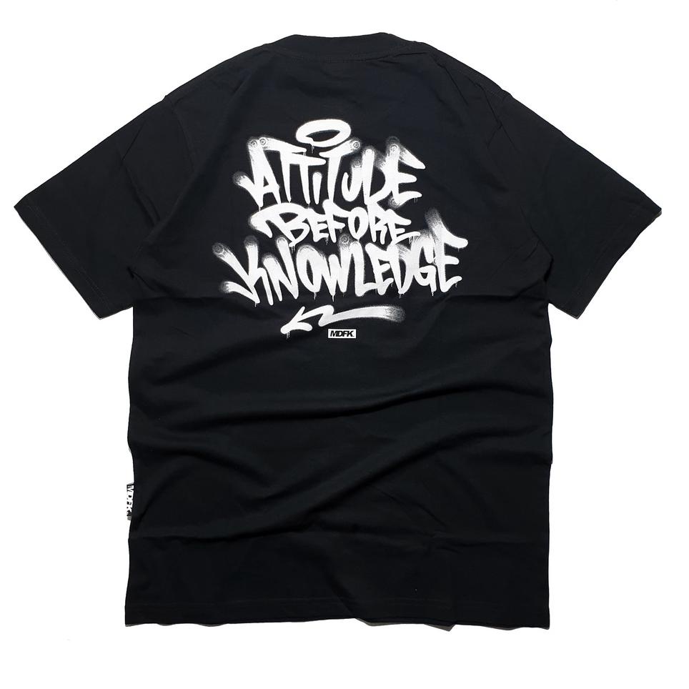 HARGA SPESIAL MDFK Attitude Graffiti T shirt (Black)