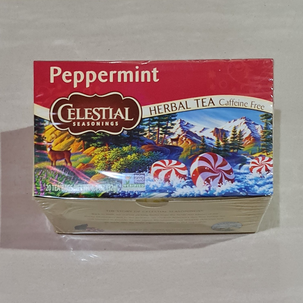 Celestial Seasoning Herbal Tea Peppermint Caffeine Free 20 x 1.6 Gram