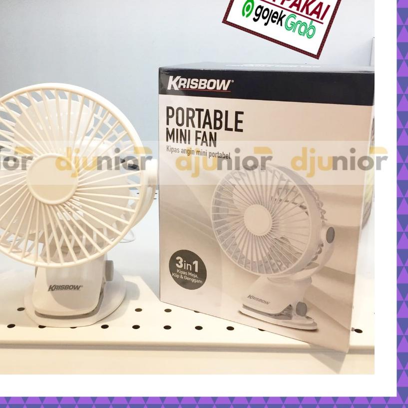 ✥ KRISBOW - KIPAS ANGIN JEPIT / KIPAS ANGIN PORTABEL / KIPAS ANGIN MINI ACE ℮