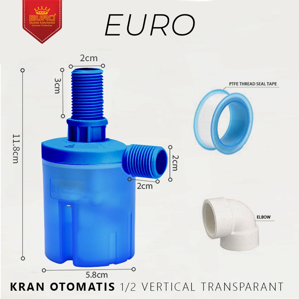 Pelampung kran keran Air otomatis 1/2&quot; inch tandon murah model horizontal vertikal