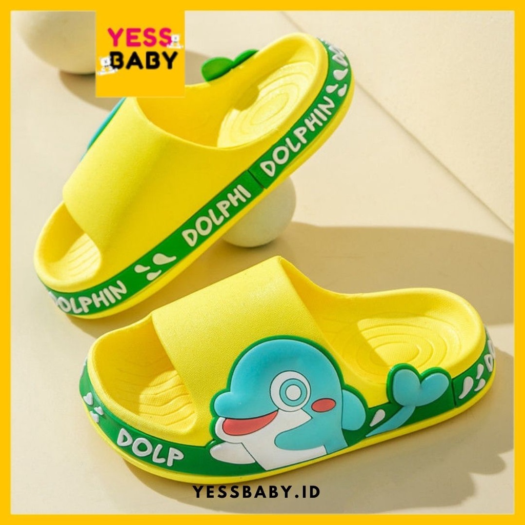 [COD] yessbaby DOLPHIN Sandal Anak Laki-laki Perempuan Import Bahan Lembut Termurah Kekinian Sendal Casual