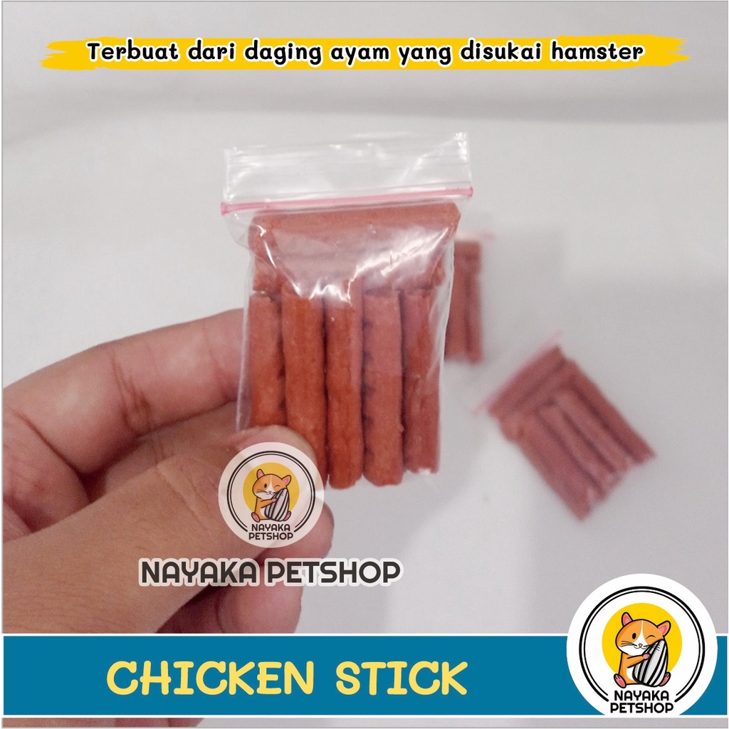 Camilan Hamster Stik Ayam Chicken Stick Cemilan Ekstra Food Snack Hewan