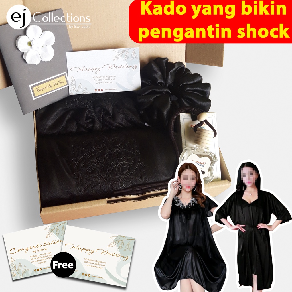 Kado Pernikahan Hampers Wedding Gift PREMIUM UNIK EXCLUSIVE Black Edition