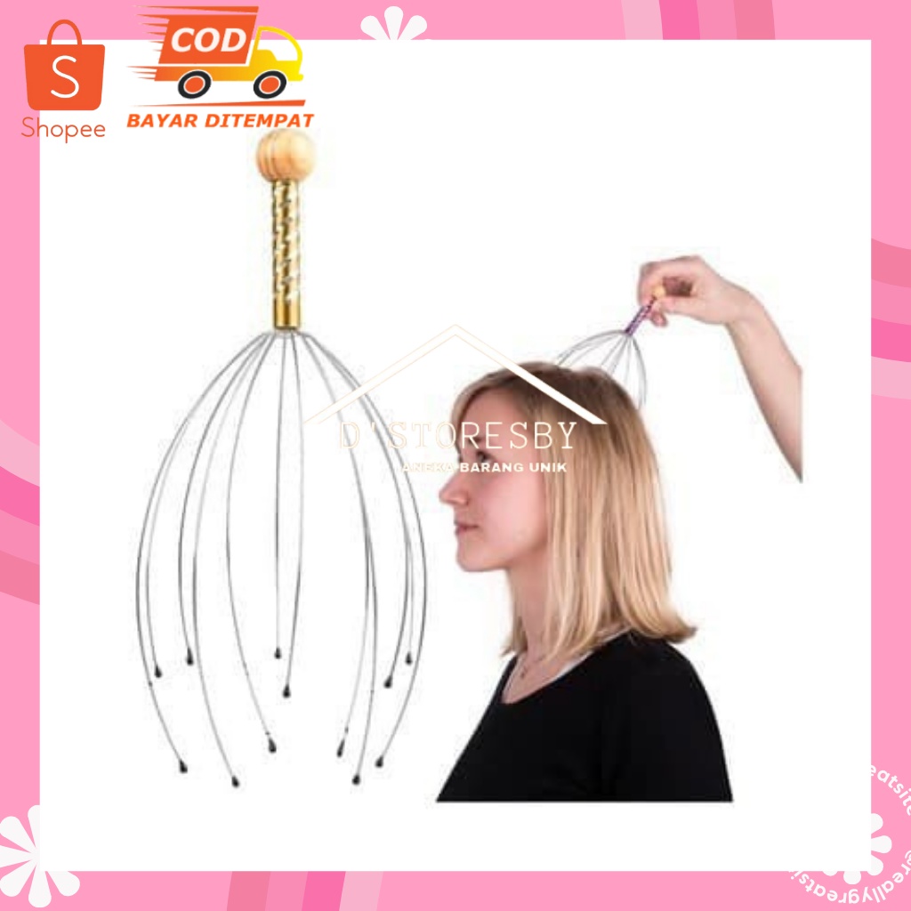 Bokoma Alat Pijat Kepala Terapi Refleksi Massage Kesehatan Garuk Perlengkapan