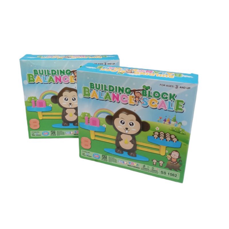 [SS1562] Mainan Edukasi Matematika Balance Scale Timbangan Monkey Belajar Berhitung Angka