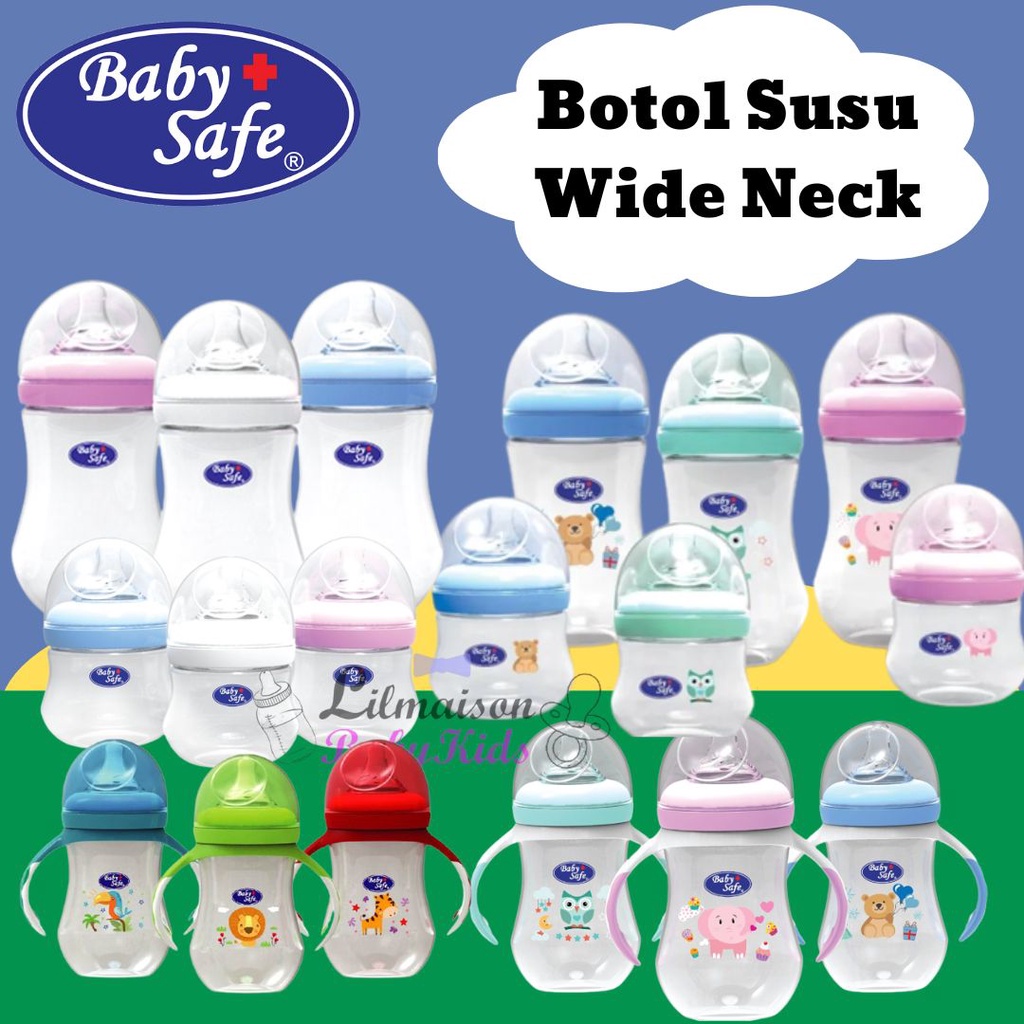 Jual [LILMAISON] Baby Safe BabySafe Wide Neck Bottle 150ml 260ml 120ml
