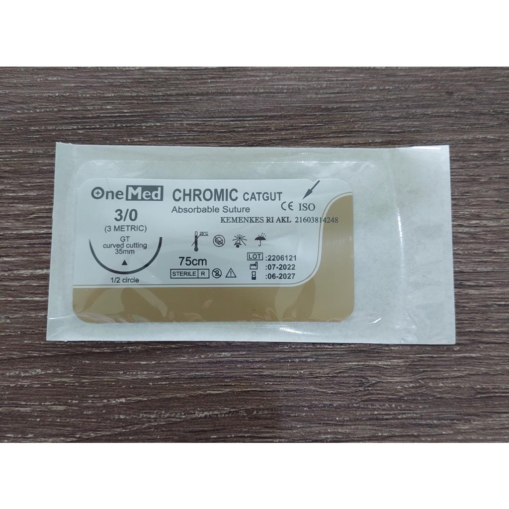 Catgut Chromic 3/0+jarum