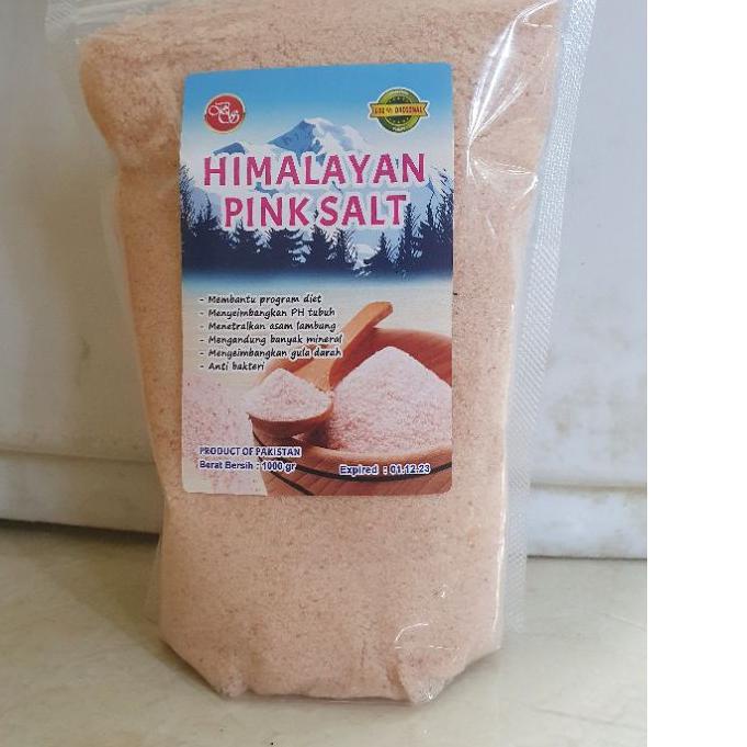 

➴ garam himalaya 1kg pink salt 1000gr ❆