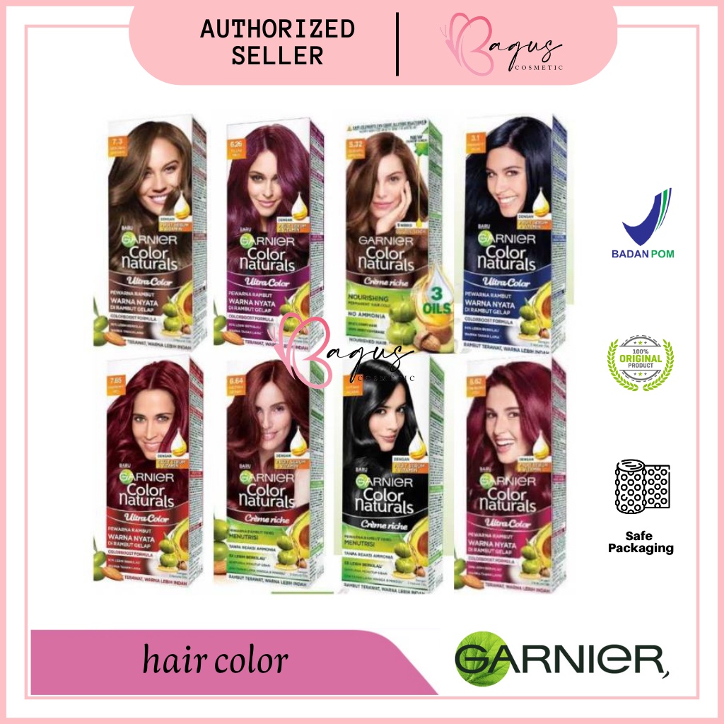 ⭐BAGUS⭐ Garnier (Kemasan Box) Color Naturals Creme Riche / Semir Rambut/ Pewarna Rambut/ Cat Rambut