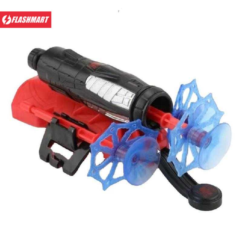 Flashmart Mainan Anak Spider-Man Silk Launcher Soft Gun - JK-782