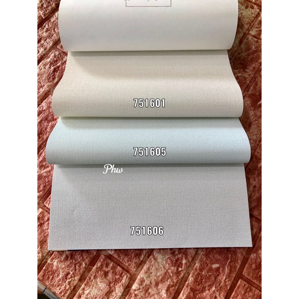 Wallpaper Dinding Polos Biru Cream Abu Soft Tekstur Serat Kain Shades