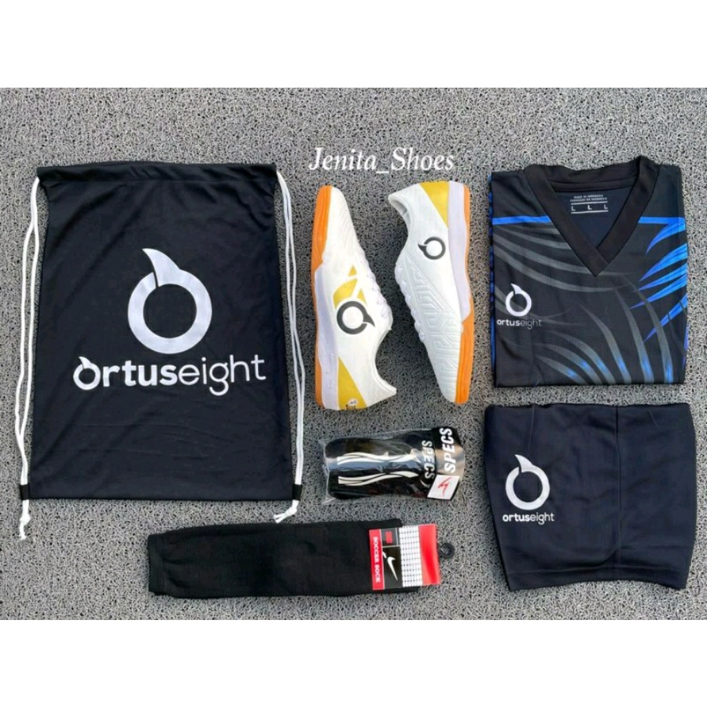 PAKET KOMPLIT 5 SEPATU FUTSAL ORTUS BBS CATALYST REQUIN JOGOSALA RABONA CATALYST  IN BONUS BAJU JERS