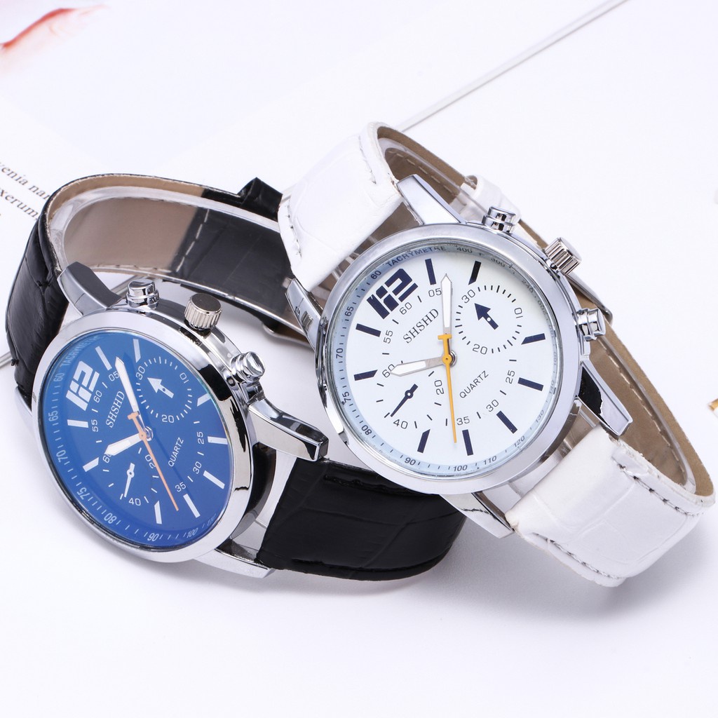 FYGALERY J125 Jam Tangan  SHSHD Luxury Leather Watch Men Jam Tangan Fashion Pria Import