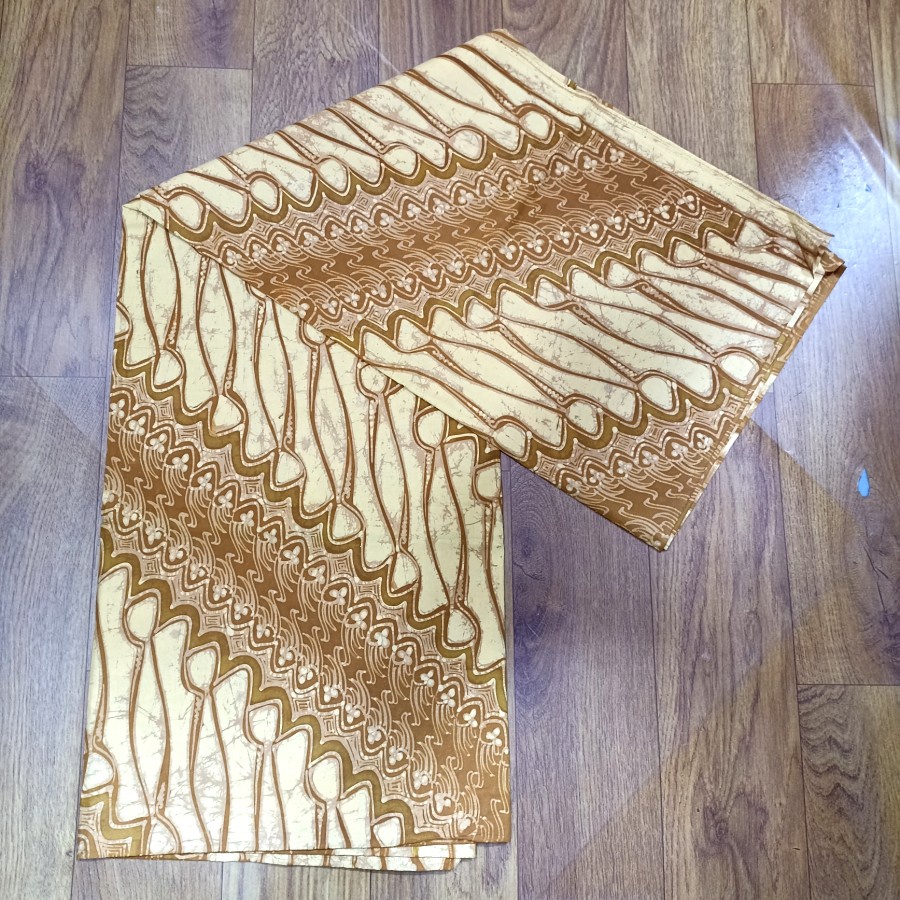 Kain Batik Wanita Tulis Asli Motif Lereng Coklat Sogan Jogja Solo Premium