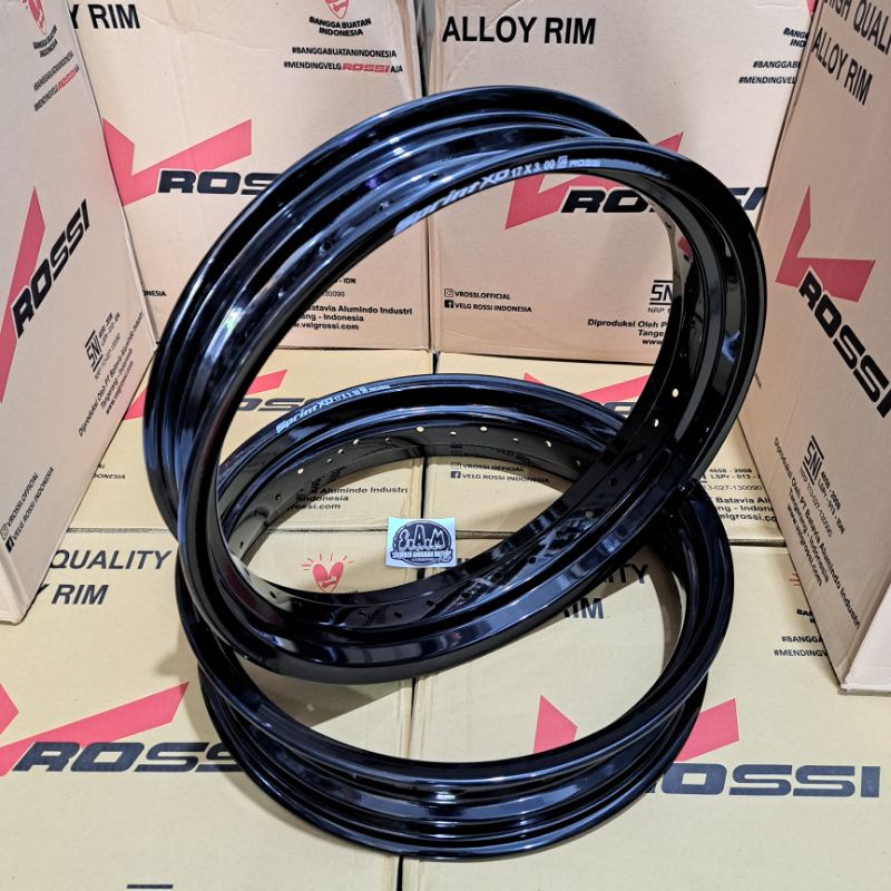 LINGKARAN VELG ROSSI SPRINT XD DAN WM KILAT & DOFF UKURAN 300/350-17 SUPERMOTO 36 HOLE / wr crf klx 