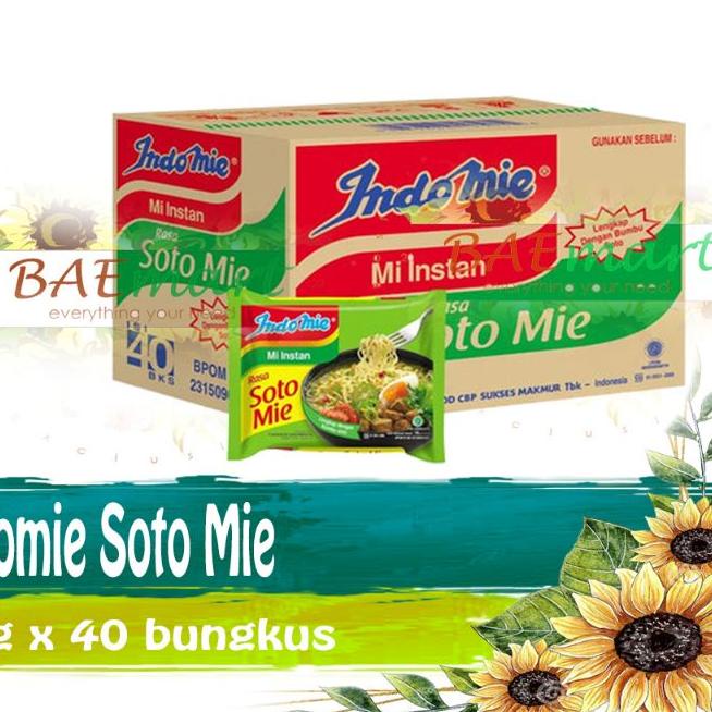 

➺ Indomie Soto Indofood Dus isi 40 ➱