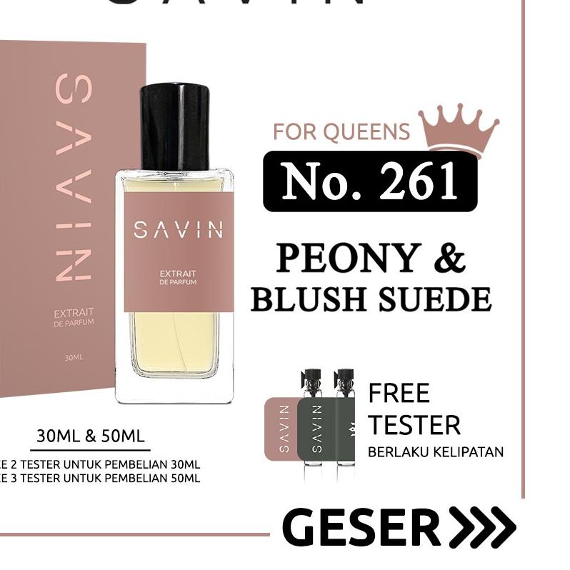 ♘ SAVIN PARFUM No. 261 Peony & Blush Suede Ω