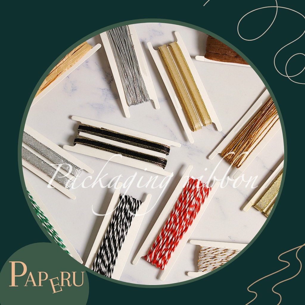 

Tali Pita Metalik Warna Emas Gold Glitter Silver Pita