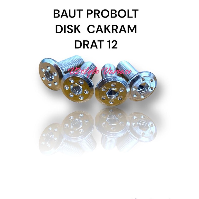 BAUT DISC CAKRAM BESI CHROME DRAT 12 DISK PIRINGAN CROME BAUT PIRINGAN DRAT SCOOPY KLX CRF JUPITER MX RXK RXKING SUPRA XRIDE FINO XEON VIXION NEW NVA NVL SATRIA FU DLL BAUT CAKRAM DISC BRAKE FRONT REAR PNP