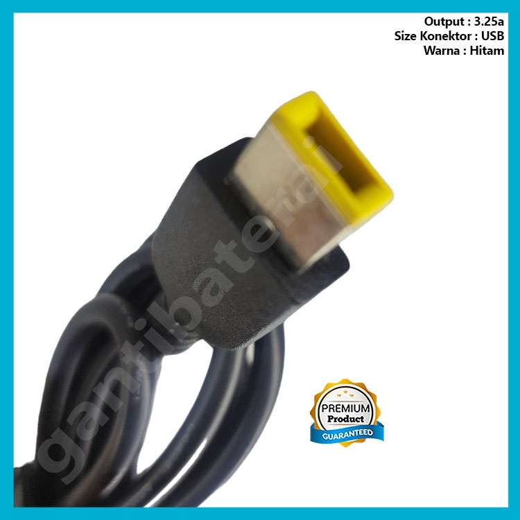 Adaptor Charger Laptop 20V 3.25A USB