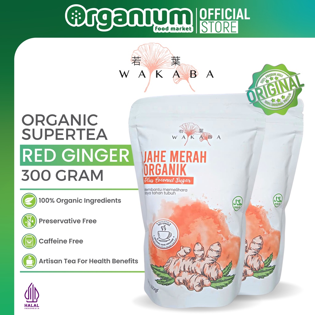 

Red Ginger Powder WAKABA Bubuk Jahe Merah untuk pegal linu dan meriang - 300g