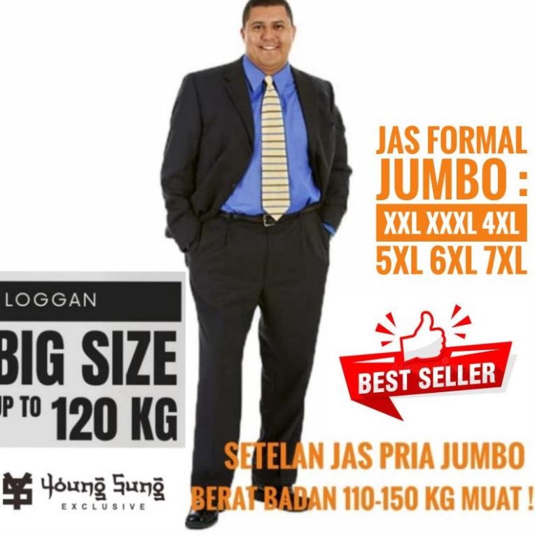 READY SETELAN OUTFIT PRIA JUMBO 4XL 5XL 6XL JAS FORMAL BLAZER PRIA HITAM BSIZE JAS RESMI JAS AKAD NI