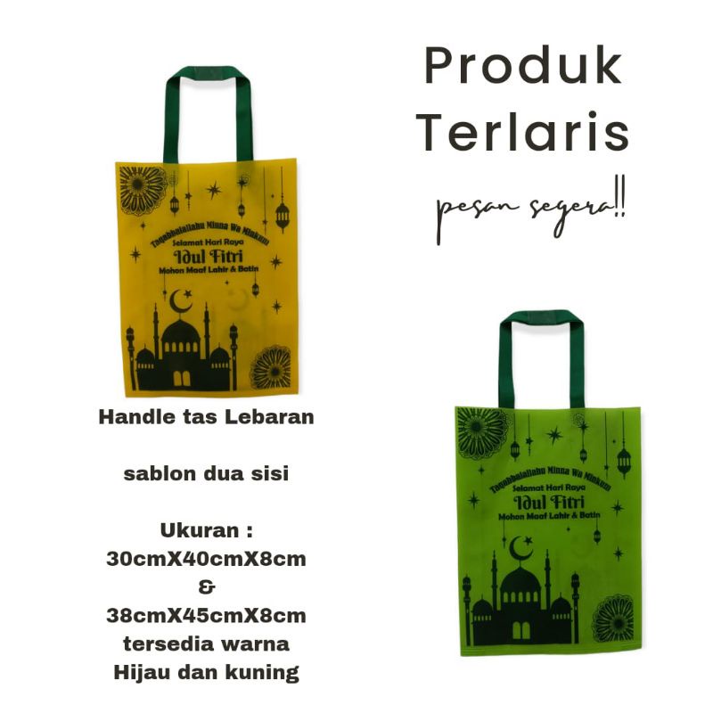 

TAS LEBARAN Goodiebag lebaran Idul fitri 2023 30x40x8 & 38x45x8 -Tas idul fitri-hampers lebaran