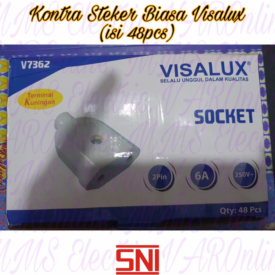 Visalux Kontra Steker Gepeng V7362 Steker Cewe Female Ecer &amp; grosir