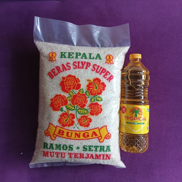

BERAS BUNGA 4 KG & MINYAK 1 LITER