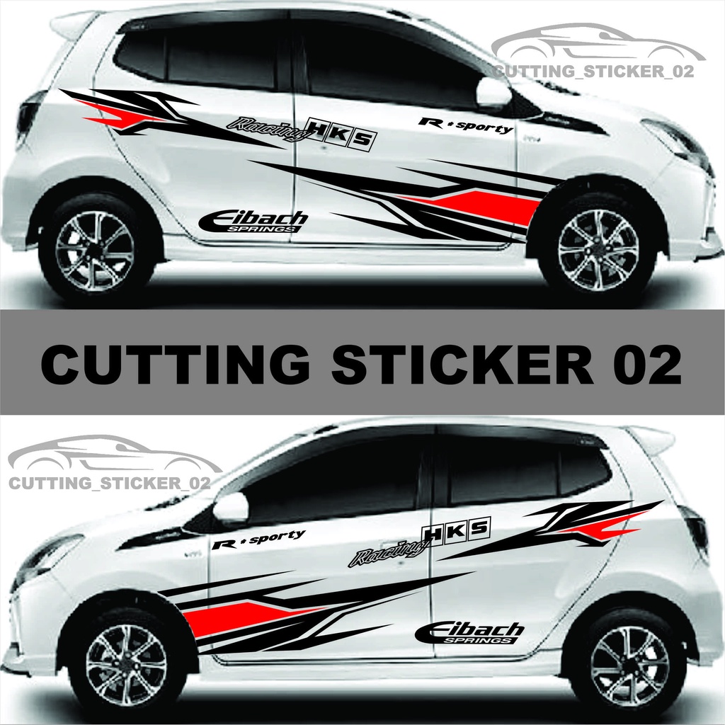Cutting Sticker Mobil Ayla Sticker Mobil Daihatsu Ayla
