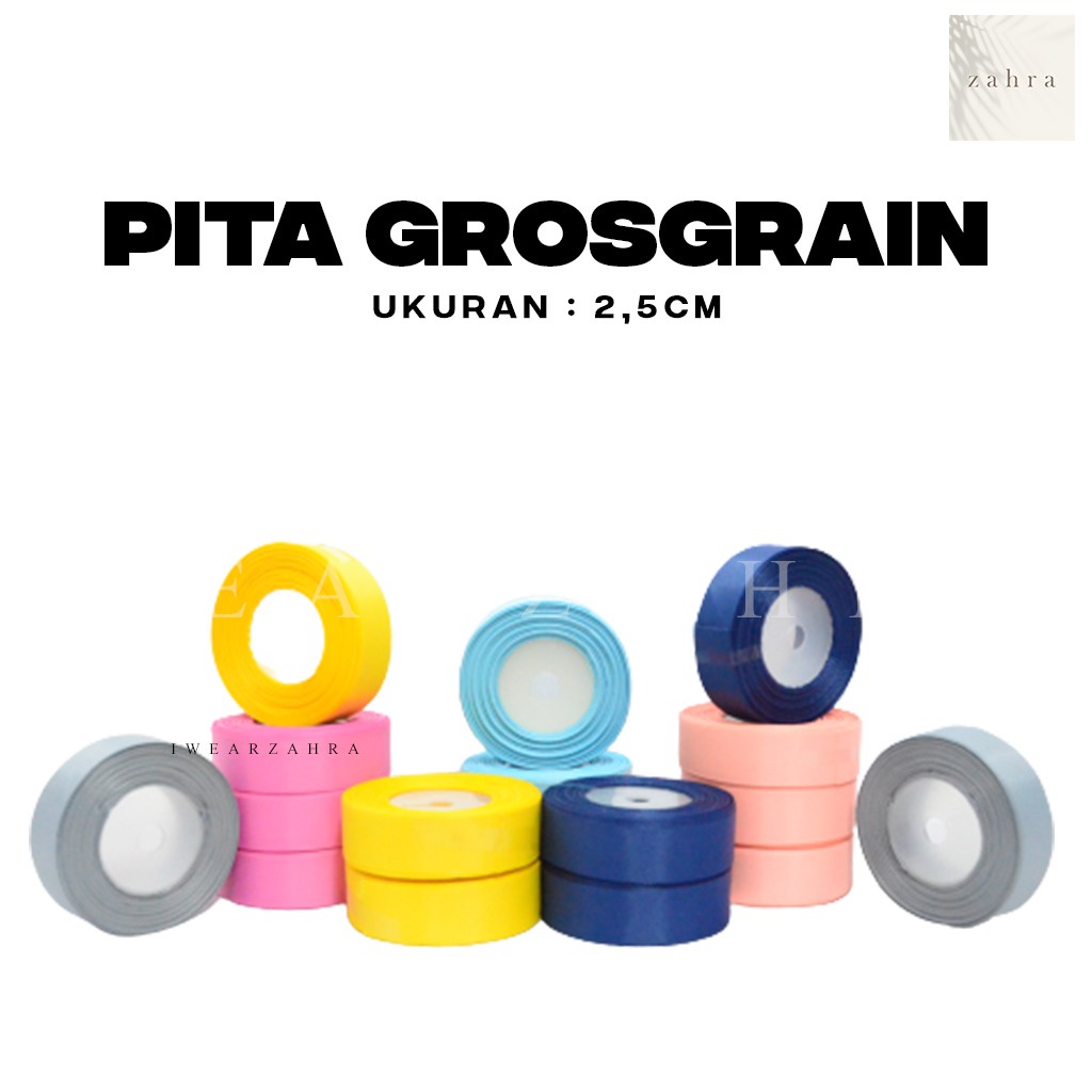 PITA GROSSGRAIN - Ribbon Gift Bouquet Hiasan Buket Bunga Packing Packaging Hampers Hantaran Souvenir Sovenir Hadiah Kado Dekorasi Kerajinan Tangan