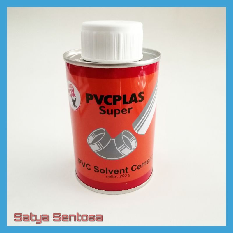 Lem Pipa Fox PVC PLAS Kaleng 200 gr