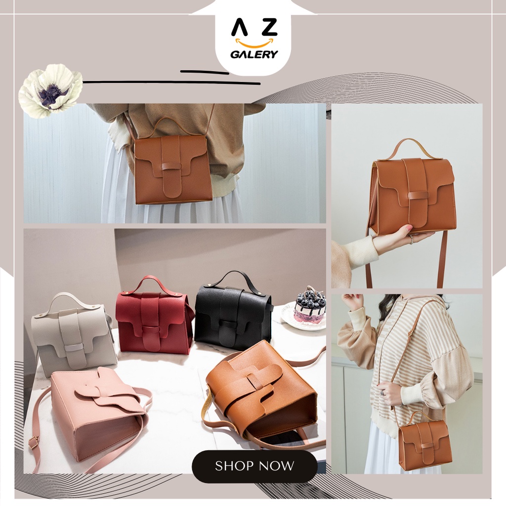 Tas Selempang Wanita Import Tas Handbag Murah Kekinian Tas Slempang Kulit Korea COD Azgalery T27