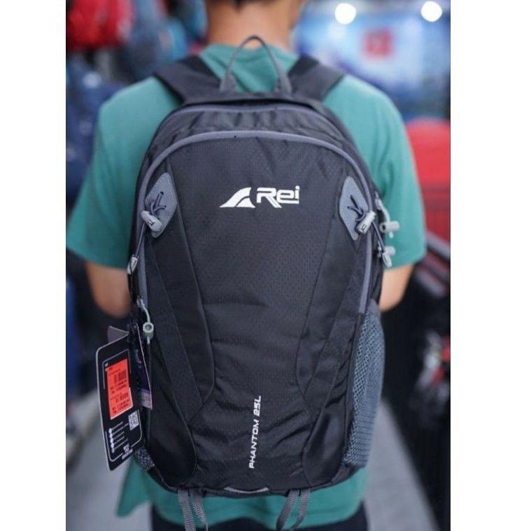 STOK TERBATAS Tas Ransel Pria Rei Phantom 25L Daypack Outdoor Arei Original+Raincover