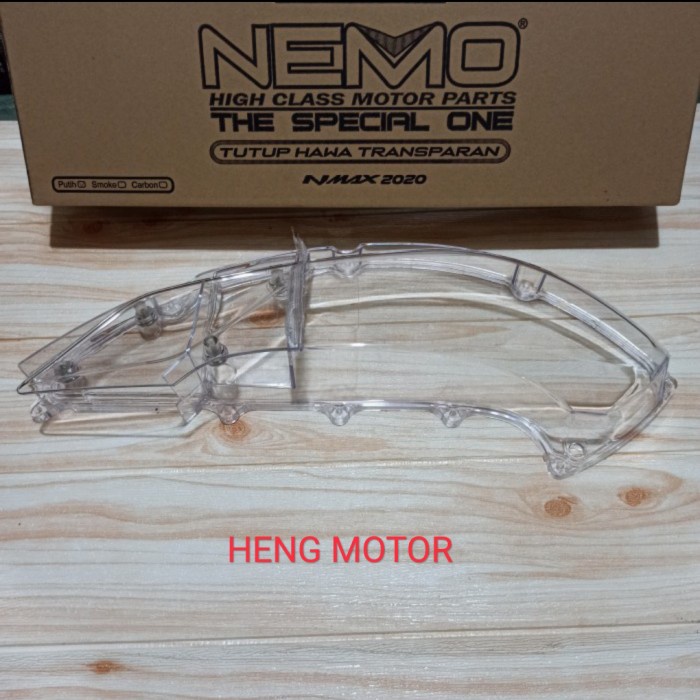 Cover hawa new aerox - tutup filter hawa new aerox transparan NEMO