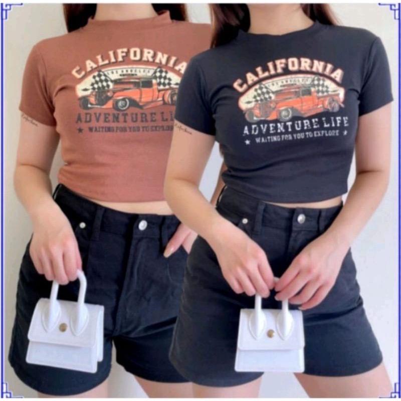 Crop Top Tee California Rib