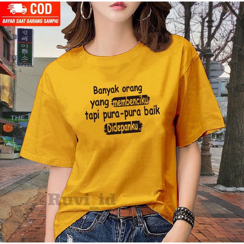 Ruvi_id-KAOS TERLARIS / BELI 3 GRATIS HEADSET EXTRA BAS / KAOS KATA-KATA KEREN / KAOS WANITA KOREAN STYLE / KAOS DISTRO / ATASAN REMAJA / KAOS OBLONG / BLUS / T-SHIRT / BAJU IMPORT / KAOS OVERSIZE / BAJU MURAH