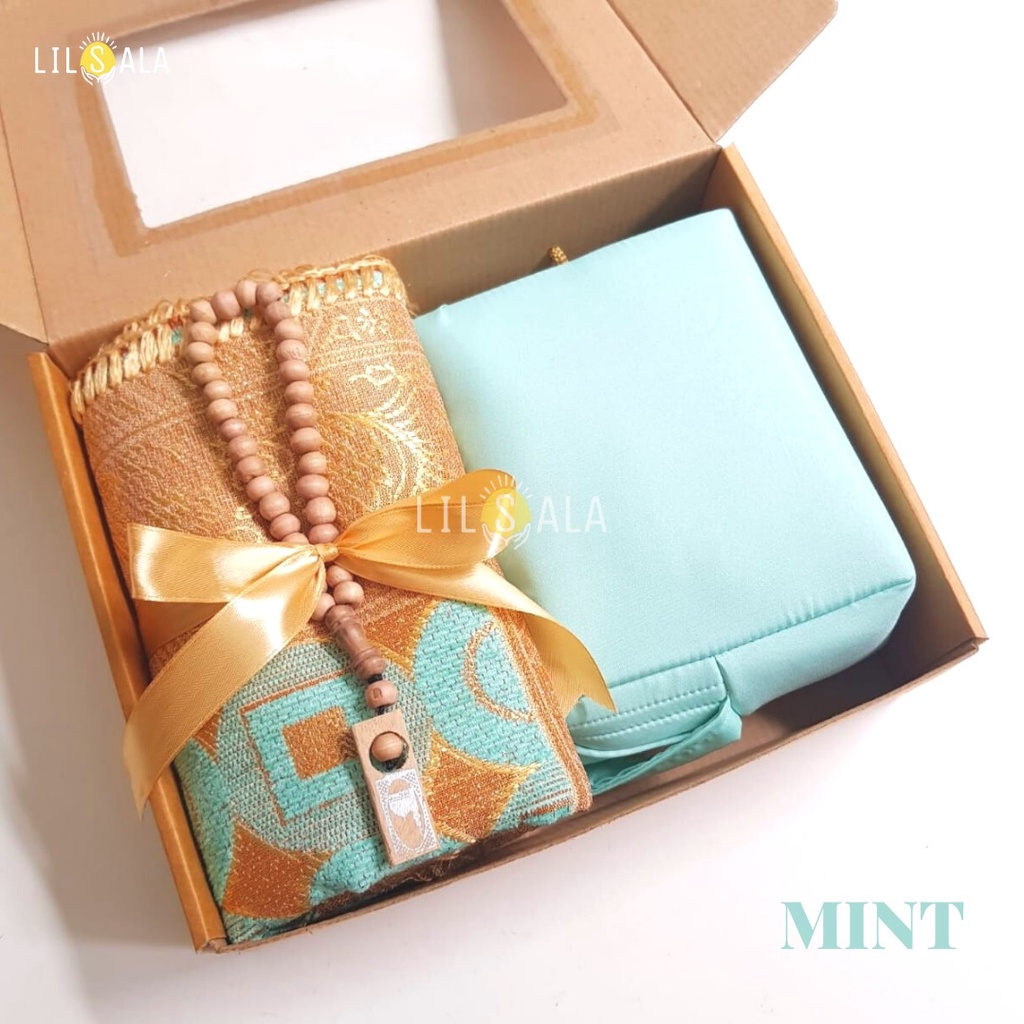 [BARKA] Hampers Idul Fitri Sajadah dan Mukena Travel Kanaya Seserahan Parcel Ramadhan Lebaran Kado Perempuan