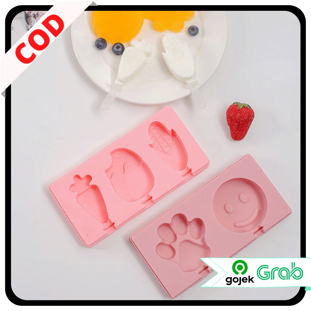 KAISSO - CETAKAN STICK ES KRIM / CETAKAN ES KRIM STICK SILIKON / CETAKAN ICE CREAM POPSICLE AGAR KUE