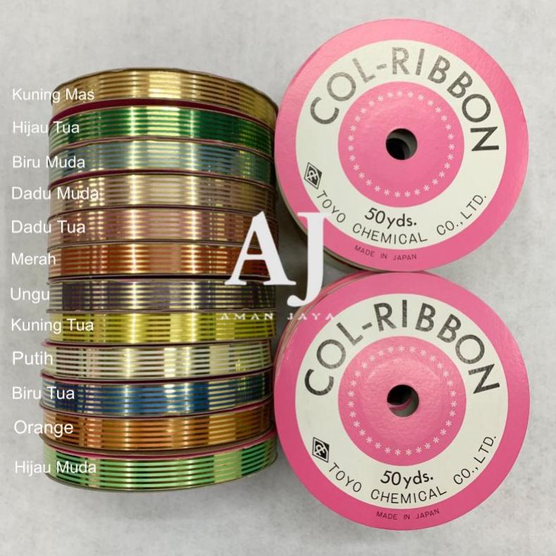 

PITA KADO 1/2 INCH / PITA JEPANG LIST EMAS 1,25 CM (50 YARD) .