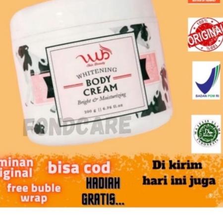 Mau Hemat WUB body cream 200gr ORIGINAL / bleaching badan / body bleaching / body bleaching whitenin