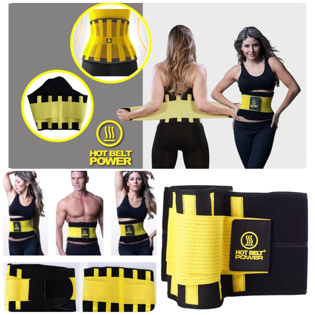 Hot Shapers Power Belt Korset Stagen Pelangsing Dengan Double Perekat