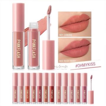 ^ KYRA ^ Pinkflash Long Lasting Matte Lipcream Pink Flash Lip Cream Lipstik