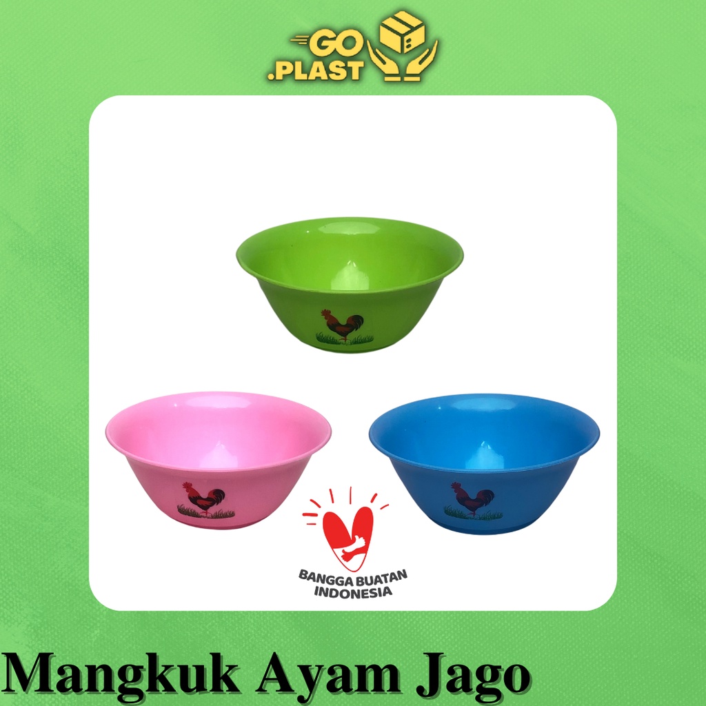 MANGKOK AYAM JAGO PLASTIK / MANGKOK PLASTIK MURAH / MANGKOK MAKAN / MANGKOK SAYUR PLASTIK